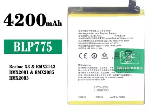 互換 バッテリー BLP775 対応 OPPO Realme X3