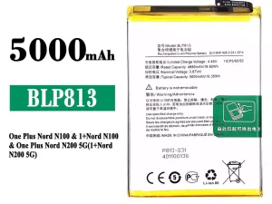 互換 バッテリー BLP813 対応 OnePlus Nord N100 / Nord N200