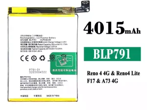 互換 バッテリー BLP791 対応 OPPO Reno 4 4G /Reno 4 Lite /F17 /A73 4G