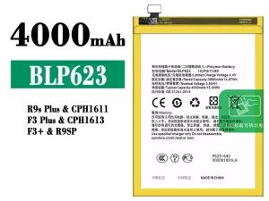 互換 バッテリー BLP623 対応 OPPO R9s Plus/F3 Plus