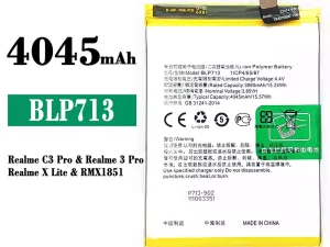 互換 バッテリー BLP713 対応 OPPO Realme C3 Pro/ Realme 3 Pro/Realme X Lite