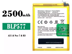互換 バッテリー BLP577 対応 OPPO A51/Neo 7 R3