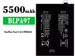 互換 バッテリー BLPA97 対応 OPPO OnePlus Nord 4