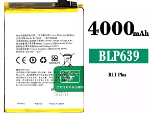 互換 バッテリー BLP639 対応 OPPO R11 Plus