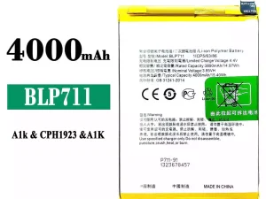 互換 バッテリー BLP711 対応 OPPO A1K