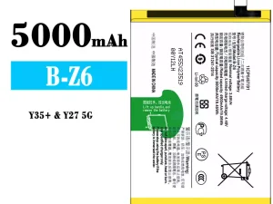互換 バッテリー B-Z6 対応 VIVO Y35+/Y27 5G