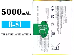 互換 バッテリー B-S1 対応 VIVO Y21/Y21S