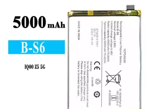 互換 バッテリー B-S6 対応 VIVO IQOO Z5 5G