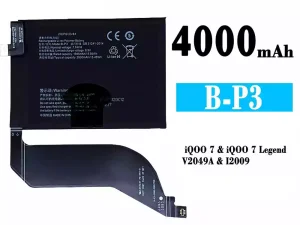 互換 バッテリー B-P3 対応 VIVO iQOO 7/ iQOO 7 Legend