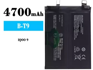 互換 バッテリー B-T9 対応 VIVO IQOO 9