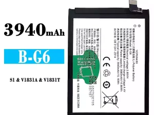 互換 バッテリー B-G6 対応 VIVO S1