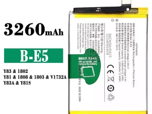 互換 バッテリー B-E5 対応 VIVO Y83/Y81/Y83A/Y18S