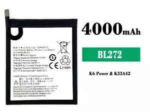 互換 バッテリー BL272 対応 Lenovo K6 Power