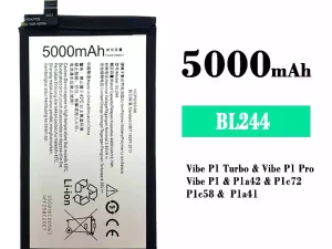 互換 バッテリー BL244 対応 Lenovo Vibe P1 Turbo / Vibe P1 Pro / Vibe P1