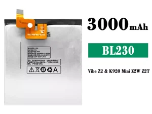 互換 バッテリー BL230 対応 Lenovo Vibe Z2/Z2T/K920 Mini Z2W