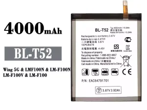 互換 バッテリー BL-T52 対応 LG Wing 5G