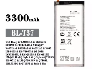 互換 バッテリー BL-T37 対応 LG V40 ThinQ / Q8 2018 / Q Stylo 4 / Stylo 4 Plus