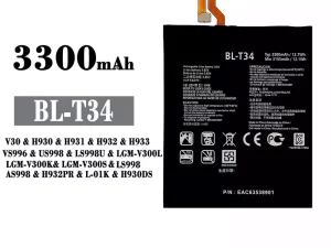 互換 バッテリー BL-T34 対応 LG V30