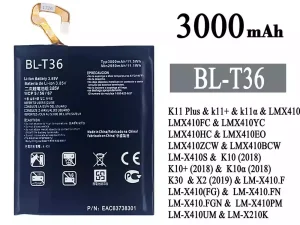 互換 バッテリー BL-T36 対応 LG K11 Plus /K10 / K10+