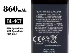 互換 バッテリー BL-4CT 対応 Nokia 5310 Xpress Music/5630 Xpress Music/7230