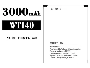 互換 バッテリー WT140 対応 Nokia NK C01 PLUS