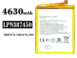 互換 バッテリー LPN387450 対応 Nokia XR20