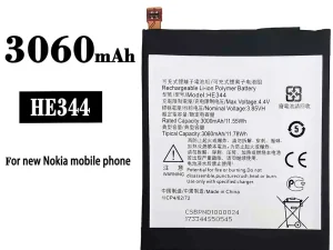 互換 バッテリー HE344 対応 Nokia