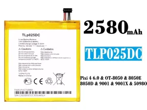互換 バッテリー TLp025DC 対応 Alcatel Pixi 4 6.0