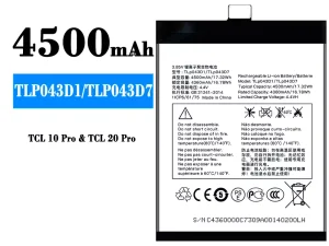 互換 バッテリー TLP043D1/TLP043D7 対応 Alcatel TCL 10 Plus/TCL 20 Plus/TCL 10 pro/TCL 20 pro