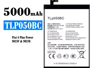 互換 バッテリー TLP050BC 対応 Alcatel Pixi 4 Plus Power