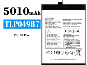互換 バッテリー TLP49B7 対応 Alcatel TCL 30 Plus