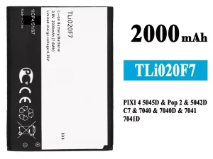 互換 バッテリー TLi020F7 対応 Alcatel PIXI 4 5.0 5045J/5045T/5045D
