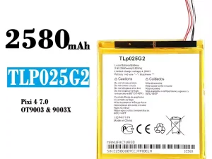 互換 バッテリー TLP025G2 対応 Alcatel Pixi 4 7.0