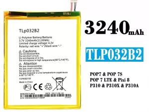 互換 バッテリー TLP032B2 対応 Alcatel POP 7/POP 7S/POP 7 LTE/Pixi 8