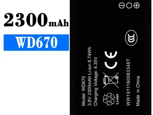 互換 バッテリー WD670 対応 ZTE