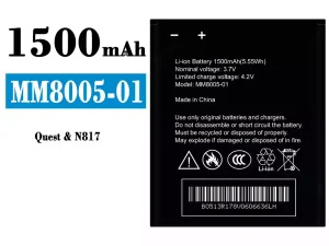 互換 バッテリー MM8005-01 対応 ZTE Quest/N817
