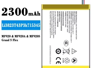 互換 バッテリー Li3823T43P3h715345 対応 ZTE MF910/MF910S/MF920M/MF920/MF920A/MF920S