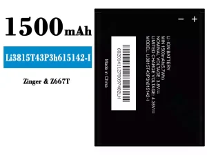 互換 バッテリー Li3815T43P3h615142-I 対応 ZTE Zinger/Z667T