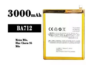 互換 バッテリー BA712 対応 Meizu M6s/Blue Charm S6