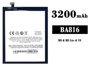 互換 バッテリー BA816 対応 Meizu M8/M8 lite/V8