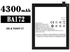 互換 バッテリー BA172 対応 Meizu 18X/TOSOT G7