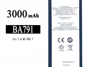互換 バッテリー BA791 対応 Meizu Pro 7