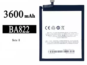互換 バッテリー BA822 対応 Meizu NOTE 8