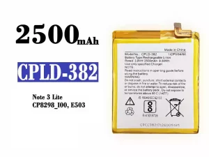 互換 バッテリー CPLD-382 対応 Coolpad Note 3 Lite