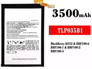 互換 バッテリー TLP035B1 対応 BlackBerry KEY2