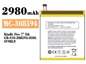 互換 バッテリー MC-308594 対応 Amazon Kindle Fire 7" 5th