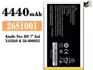 互換 バッテリー 26S1001 対応 Amazon Kindle Fire HD 7"2nd/58-000035