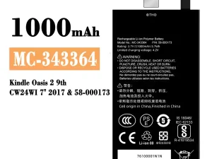 互換 バッテリー MC-343364 対応 Amazon Kindle Oasis 2 9th /58-000173