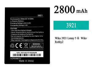互換 バッテリー 3921 対応 WIKO LENNY 5