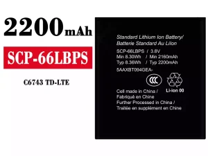 互換 バッテリー SCP-66LBPS 対応 Kyocera C6743 TD-LTE